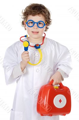 Adorable future doctor