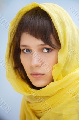 attractive woman with veil