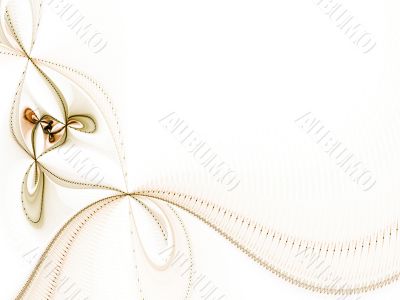 Corner Ribbon against White