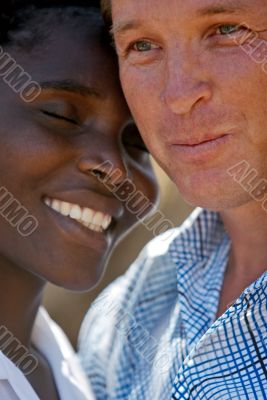 portrait interracial couple