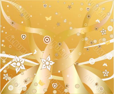 Abstract  floral background  - vector