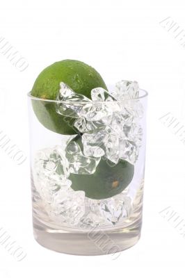  Limes and Ice In A Glass
