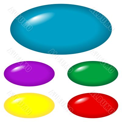 Buttons - oval