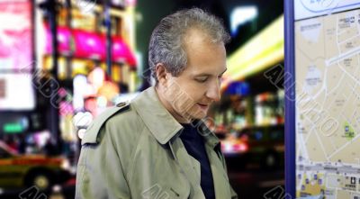 Night life in a city