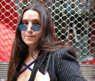 Portrait of the woman in glasses