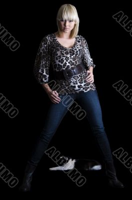 Fashion with a cat