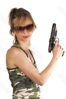 Armed girl