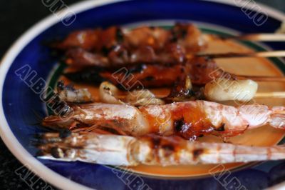 Grilled shrimp