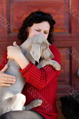 Loving dog