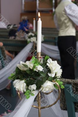 Wedding decorations. Shallow depth of field.