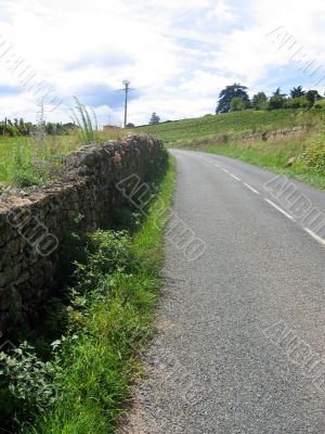 country road in france