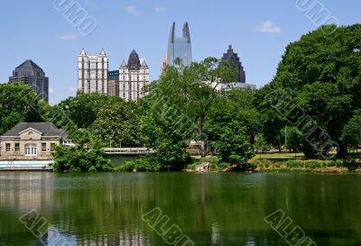 Dark Green City Lake