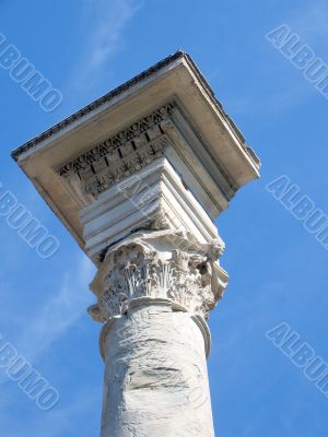 roman ruins in the roman forum, rome