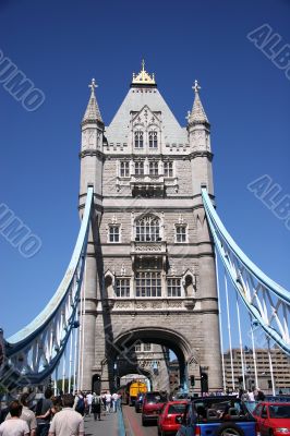 Tower Bridge, end on