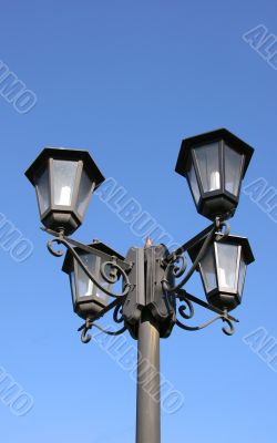 Street lights in Moscow