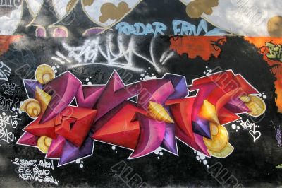 Graffiti on Paris wall