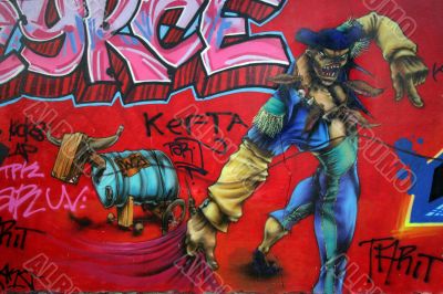 Graffiti on Paris wall