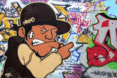 Graffiti on Paris wall