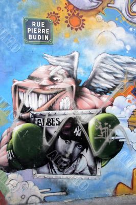 Graffiti on Paris wall
