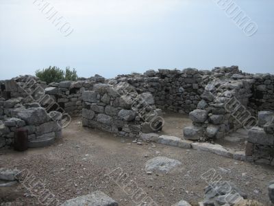 ruins Ancient Thira, Santorini