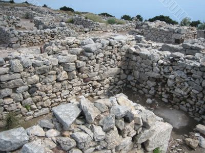 Ruins, Ancient Thira, Santorini