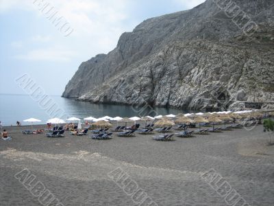 Black Beach, Santorini, Greece