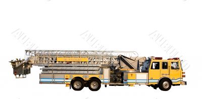 Ladder Truck side isolated