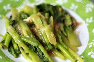 Fried asian vegetables