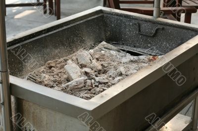 Burning coals