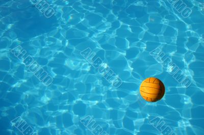 Waterpolo ball in pool (2)