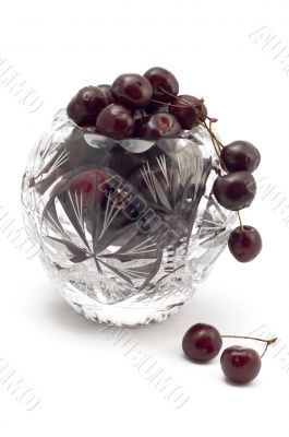vase with cherry