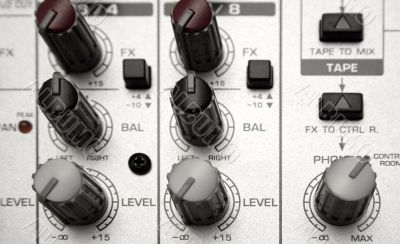 Mixing Desk - Top View