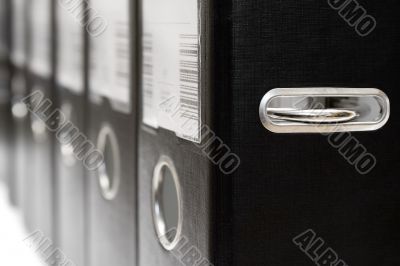 Row of Black Arch Lever Files