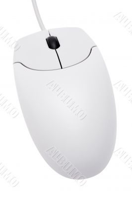 White Computer Mouse w/ Path