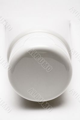 Blank White Tube - Front View