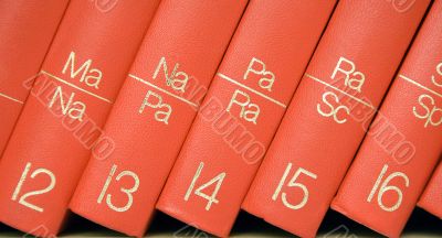 Encyclopedia in a Bookshelf - Close View