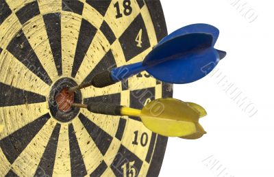 Dartboard w/ Path - Side View