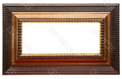 Wide Brown Picture Frame w/ Path