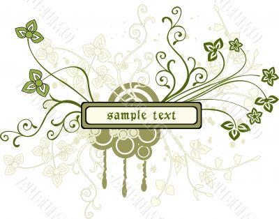 Abstract  floral background  - vector