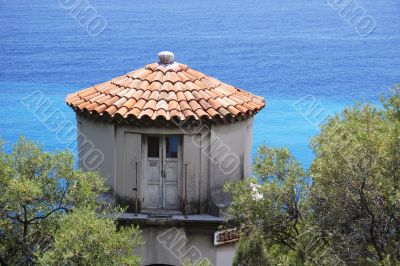 Tower overlooking the Med