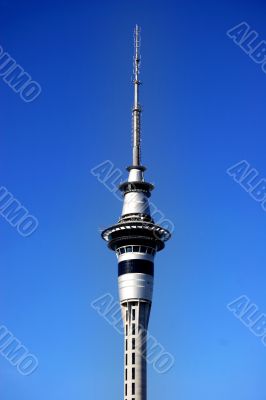 Auckland tower with blue sky