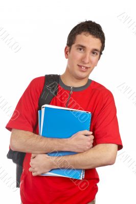 Young student with books