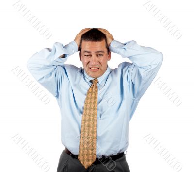 Stressed businessman