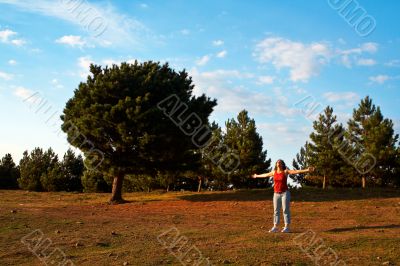 Happy young woman
