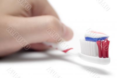 Holding a Toothbrush