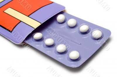 Pack of Birth Control Pills - Close View