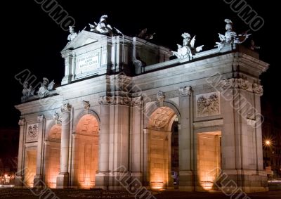 Puerta de Alcala at Night