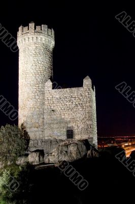 Defense Tower at Night