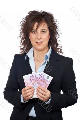 Holding a fan of money