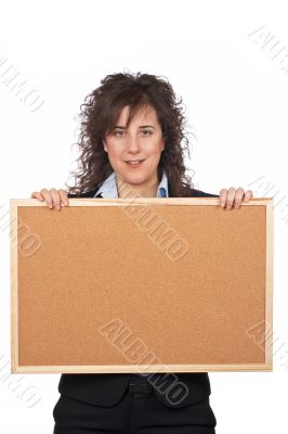 Holding the corkboard